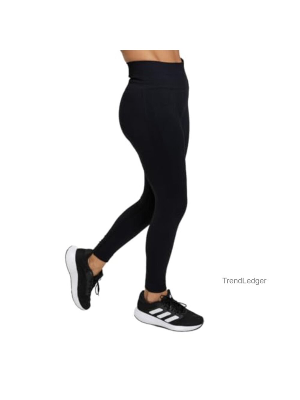 Ribbed Nylon Spandex High Waist Leggings Gym Workout Joggers